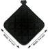 5Pcs Kitchen Pot Holders Set Heat Resistant Pure Cotton Potholders Kit Trivets Large Coasters Hot Pads Pot Holders for Everyday Cooking and Baking by 6.5 x 6.5 Inch Black