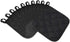 5Pcs Kitchen Pot Holders Set Heat Resistant Pure Cotton Potholders Kit Trivets Large Coasters Hot Pads Pot Holders for Everyday Cooking and Baking by 6.5 x 6.5 Inch Black