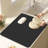 Clearance Under $1 Boovnll Dish Drying Mat, 12x16" High Absorbent & Soft Dish Drainer, Diatomite Drying Matt Kitchen Counter for Kitchen Countertops, Sinks, Draining Racks, Drying Mat Black