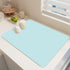Clearance Under $1 Boovnll Dish Drying Mat, 12x16" High Absorbent & Soft Dish Drainer, Diatomite Drying Matt Kitchen Counter for Kitchen Countertops, Sinks, Draining Racks, Drying Mat Blue