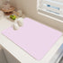 Clearance Under $1 Boovnll Dish Drying Mat, 12x16" High Absorbent & Soft Dish Drainer, Diatomite Drying Matt Kitchen Counter for Kitchen Countertops, Sinks, Draining Racks, Drying Mat Pink