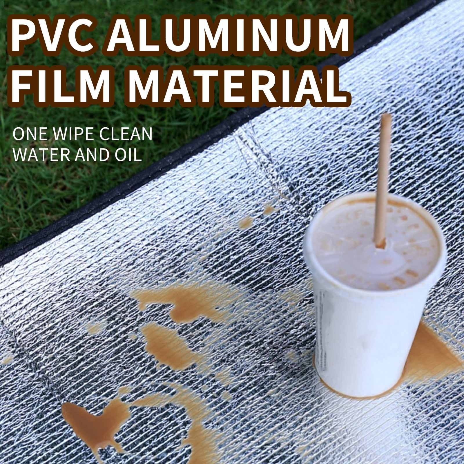 PALIFEUR Camping Mat Foam Foil Blanket for Camping Foam Pad Insulating Foil Mat Sleeping Tent Pad Thermal Mattress Mat Pad Waterproof Aluminum Camping mat Reflecting Heat as show