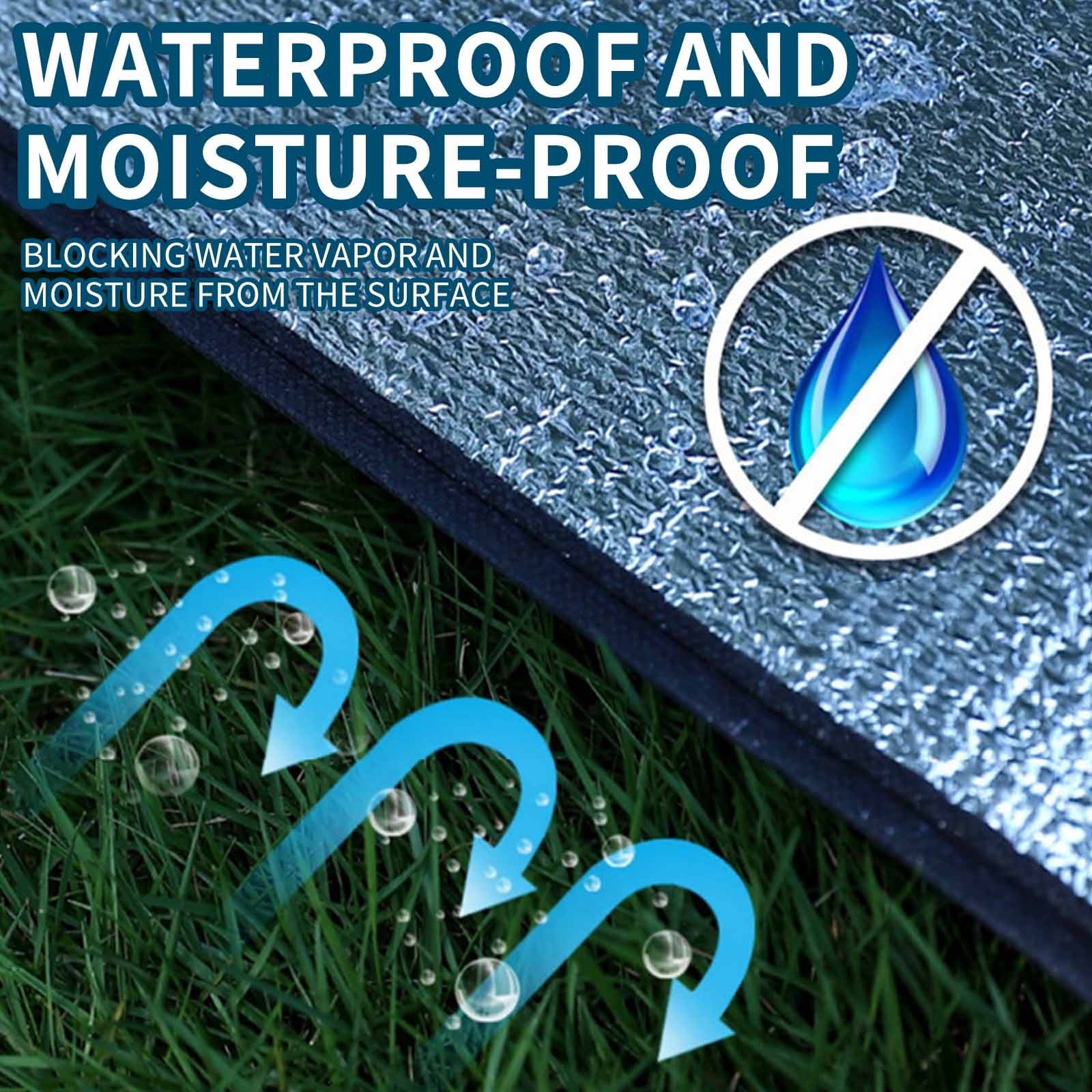 PALIFEUR Camping Mat Foam Foil Blanket for Camping Foam Pad Insulating Foil Mat Sleeping Tent Pad Thermal Mattress Mat Pad Waterproof Aluminum Camping mat Reflecting Heat as show