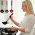 Tyidzon Kitchen Soup Ladle, Heat Resistant Silicone Ladle Lightweight Non Stick Kitchen Tools Spoons for Cooking, Stirring, Serving Soups(Red, 12") Black