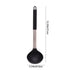 Tyidzon Kitchen Soup Ladle, Heat Resistant Silicone Ladle Lightweight Non Stick Kitchen Tools Spoons for Cooking, Stirring, Serving Soups(Red, 12") Black