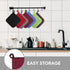 4 Pack Pot Holders for Kitchen Heat Resistant Pot Holders Sets Oven Hot Pads Terry Cloth Pot Holders for Cooking Baking(7"x 7",GRAY) 7" x 7" BLUE