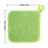 4 Pack Pot Holders for Kitchen Heat Resistant Pot Holders Sets Oven Hot Pads Terry Cloth Pot Holders for Cooking Baking(7"x 7",GRAY) 7" x 7" WINE RED