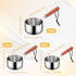 Bakeware Clearance! JWDX Oil Pouring Pot 80Ml, Stainless Steel Pan Mini Milk Warmer Pot Soup Pan with Wooden Handle Small Saucepan for Butter Warmer Heating Milk Cooking A