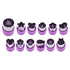 Clearance! Kitchen Utensils Set Eguiwyn 12Pcs Fruit Star Shape Fondant Cake Cookie Plunger Mould Mold Cutter Tools 12Pcs Slicing Molds Fruit and Vegetable Embossing Molds Biscuit Cutting Molds 2-Purple