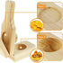 JWDX Bakeware Clearance, Wooden with Handle 2 in 1 Portable Wooden Banana Maker Wood Latin Cooking Utensil for Making Stuffed Gold
