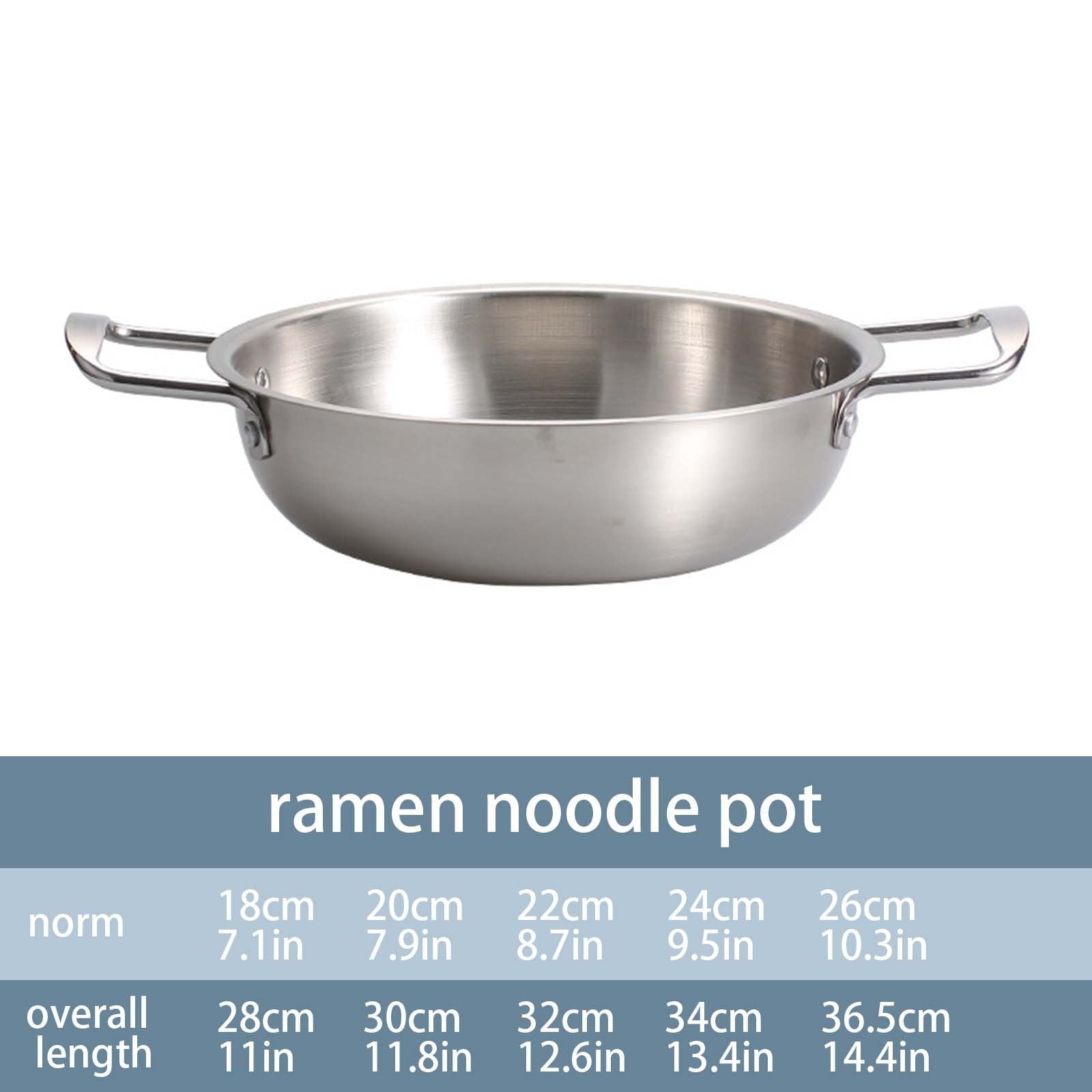 JWDX Stainless Steel Instant Noodle Pot Clearance, 7.1