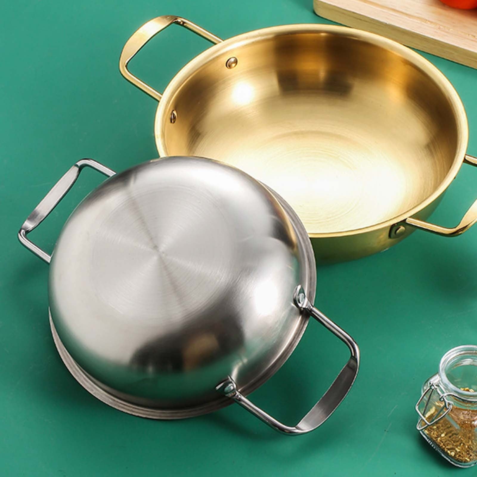 JWDX Stainless Steel Instant Noodle Pot Clearance, 7.1