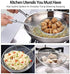 JWDX Strainers Clearance, Stainless Strainer for Cooking and Frying Kitchen Utensils Wire Strainer Pasta Strainer Spoon As shown
