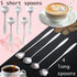 JWDX Cooking Utensils Clearance, Flower Spoon Set 8Pcs Stainless Teaspoon Rainbow Color for Coffee Tea Mixing Sugar Ice Stir Bar Spoons 8 Diffient Pattern Colorful Cutlery Set Kitchen Tool Gif As shown