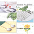 JWDX Cooking Utensils Clearance, Flower Spoon Set 8Pcs Stainless Teaspoon Rainbow Color for Coffee Tea Mixing Sugar Ice Stir Bar Spoons 8 Diffient Pattern Colorful Cutlery Set Kitchen Tool Gif As shown