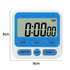 Digital Countdown Kitchen Timer -Count Up Down Magnetic Timer Clock for Cooking Baking Gym Students Blue
