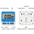 Digital Countdown Kitchen Timer -Count Up Down Magnetic Timer Clock for Cooking Baking Gym Students Blue