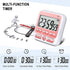 Digital Countdown Kitchen Timer -Count Up Down Magnetic Timer Clock for Cooking Baking Gym Students Pink