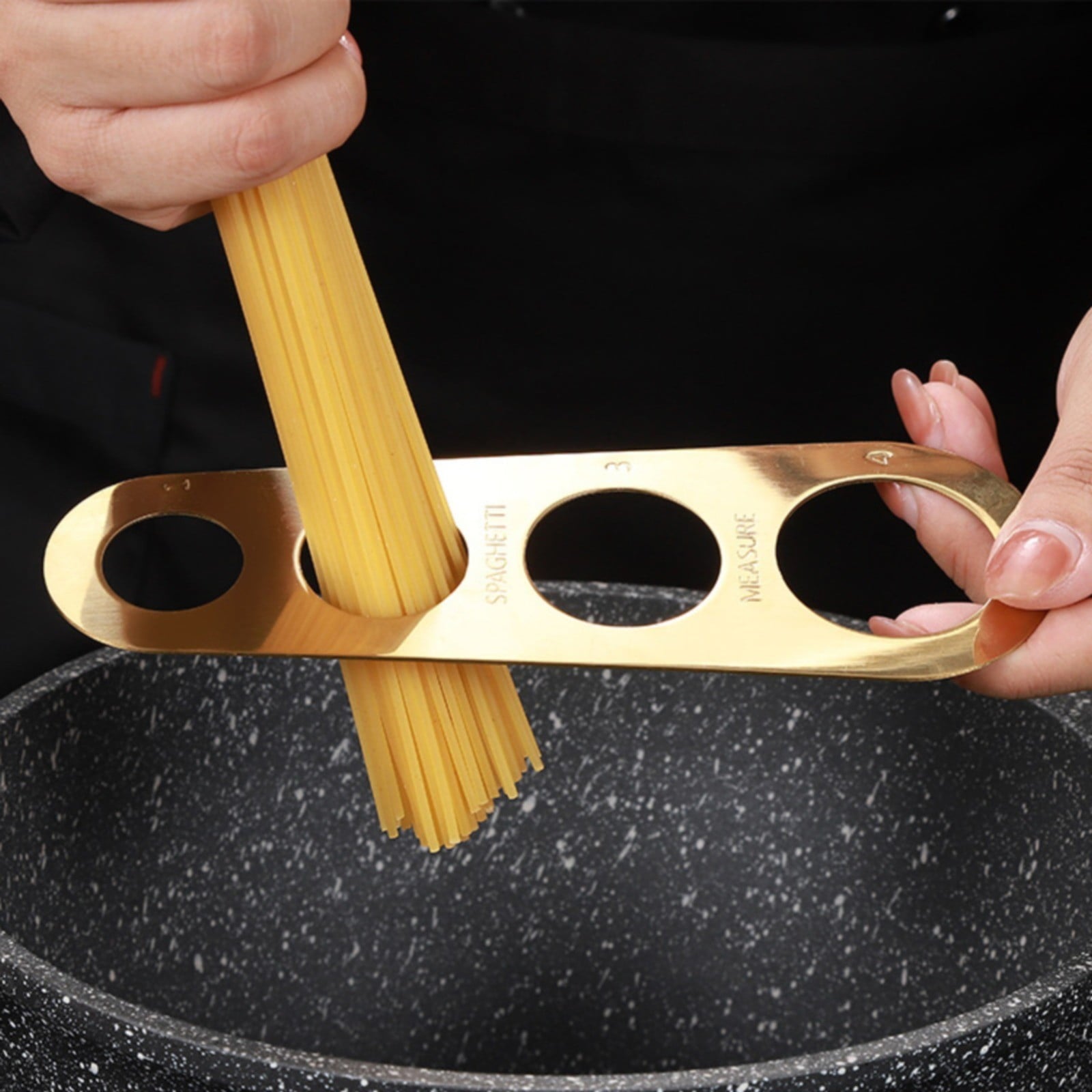 Spaghetti Measuring Ruler Rose Gold JWDX, 1*Spaghetti Measuring Ruler Stainless Spaghetti Measurer Tool Quick Pasta Measuring Tool for Kitchen Cooking Tool Get the Perfect Portion One Size Blue