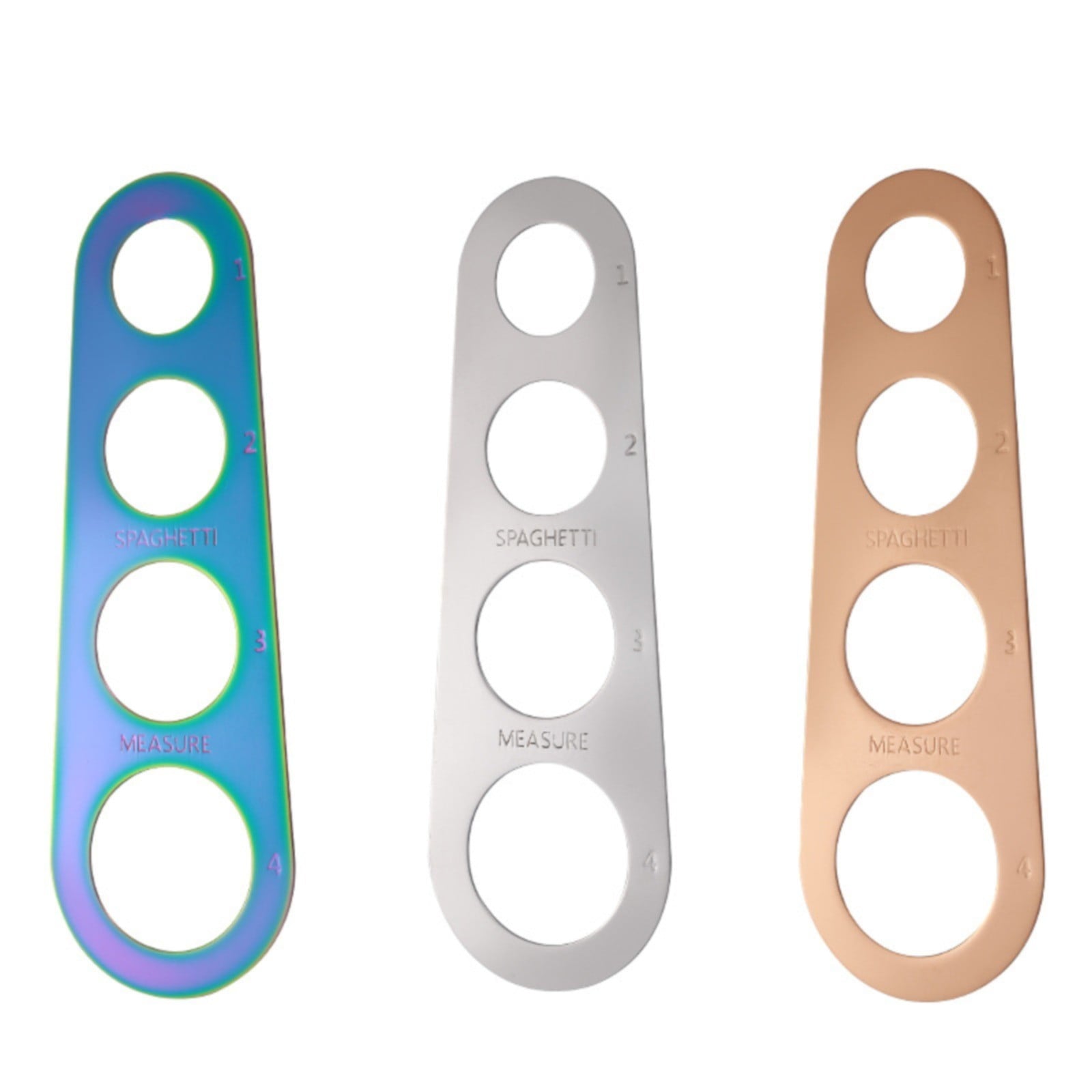Spaghetti Measuring Ruler Rose Gold JWDX, 1*Spaghetti Measuring Ruler Stainless Spaghetti Measurer Tool Quick Pasta Measuring Tool for Kitchen Cooking Tool Get the Perfect Portion One Size GD2