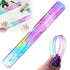 JWDX Hot Clearance! 12 Inch Flexible Ruler Bendable Plastic Ruler Soft Bendable Gradient Colour Rulers with Centimeters and Inches for stǔdənt Schǒ-ǒl Classroom, 1 30Cm Colorful Flexible Ruler Colorful flexible ruler Light blue