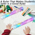 JWDX Hot Clearance! 12 Inch Flexible Ruler Bendable Plastic Ruler Soft Bendable Gradient Colour Rulers with Centimeters and Inches for stǔdənt Schǒ-ǒl Classroom, 1 30Cm Colorful Flexible Ruler Colorful flexible ruler Light blue