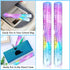 JWDX Hot Clearance! 12 Inch Flexible Ruler Bendable Plastic Ruler Soft Bendable Gradient Colour Rulers with Centimeters and Inches for stǔdənt Schǒ-ǒl Classroom, 1 30Cm Colorful Flexible Ruler Colorful flexible ruler Light blue