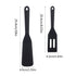 JWDX Spatula, Cooking Utensils Clearance, 2 Piece Silicone Shovel Set Cookie Shovel Fried Egg Spatula Steak Shovel Flat Bottoming Pot Small Spatula Kitchen Tools Red Z1-Black