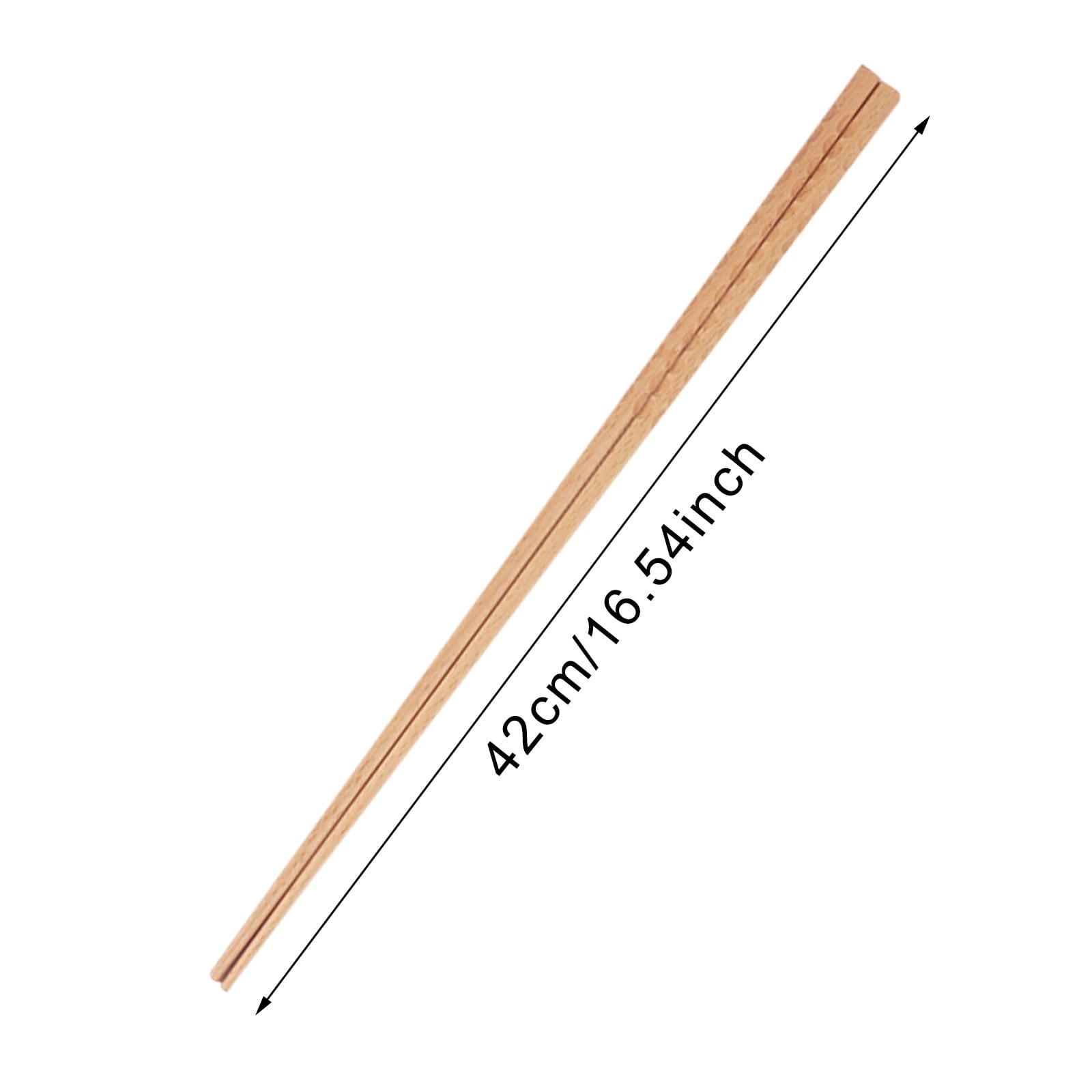 JWDX Tableware Clearance! 1 Pair of Extra Long Wooden Noodles Kitchen Cooking Frying Chopsticks for Home Kitchen, Stainless Steel Bowl Promotion Include 1 Pair of Chopsticks AS shown
