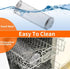 BBQ Grill Basket - Rotating Barbecue Basket - Stainless Steel Vegetable Basket - Fish Rack - Grill Basket - Barbecue Accessories - Cylinder Basket - BBQ Tool - With Oil Sprayer and Forks - Heat Resistant - Dishwasher Safe - Camping Cooking - Silver - 2 Pi