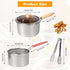 Deep fryer - Deep fryer - Saucepan - Cooking pot - Frying basket - Doughnut pan - Dutch oven - Induction pan - Gas - Electric - Frying set - Kitchen utensils - Kitchen accessories - Including tongs - Stainless steel - Stainless steel - Silver - 1 piece