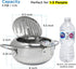 Deep fryer - Tempura pan - 20 cm - Stainless steel pan - Kitchen accessories - Japanese deep fryer - Induction deep fryer - Deep fryer - Cooking pot - Stainless steel pan - Small deep fryer - Kitchen utensils - Household - Silver - 1 piece