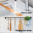 Tutuviw Teak Wooden Spurtle for Sourdough Starter, Spreading, Baking, Mixing Stirring Stick, Reaching Bottom of Jar, Scraper Kitchen Utensils for Cooking Bread, Dough Whisk, 2 Pack