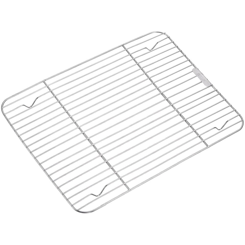 1Pack Kitchen Baking Rack,QZS Small Cooking Rack,Nonstick Wire Grill Net,Stainless Steel Roasting Grid Frame,Oven & Dishwasher Safe,for Picnic Camping Dinning and Outdoors 8