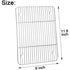 1Pack Kitchen Baking Rack,QZS Small Cooking Rack,Nonstick Wire Grill Net,Stainless Steel Roasting Grid Frame,Oven & Dishwasher Safe,for Picnic Camping Dinning and Outdoors 8"x 6 11"×9"×0.6"