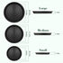 Tutuviw 3 Size Round Stepping Stone Mold,Cement Molds for Concrete,Plastic Concrete Molds for Casting Garden Pavement Precast and Forms Walkway (10"/11.4"/12.6", Black)