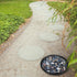 Tutuviw 3 Size Round Stepping Stone Mold,Cement Molds for Concrete,Plastic Concrete Molds for Casting Garden Pavement Precast and Forms Walkway (10"/11.4"/12.6", Black)