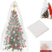 Tutuviw Christmas Tree Storage Bag,Clear Waterproof Xmas Trees Upright Cover Extra Large Plastic Bags Container to Cover Xmas Trees up to 9-Ft Tall, Disposable, Bio-Friendly(Clear Bag)