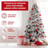 Tutuviw Christmas Tree Storage Bag,Clear Waterproof Xmas Trees Upright Cover Extra Large Plastic Bags Container to Cover Xmas Trees up to 9-Ft Tall, Disposable, Bio-Friendly(Clear Bag)