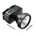 Rechargeable LED Headlamp, LED Spotlight Flashlight Outdoor, Long Lasting Large Waterproof Spot Light, Outdoor Fishing Night Fishing Lamp, Camping Light, for Hunting Boating Camping Black