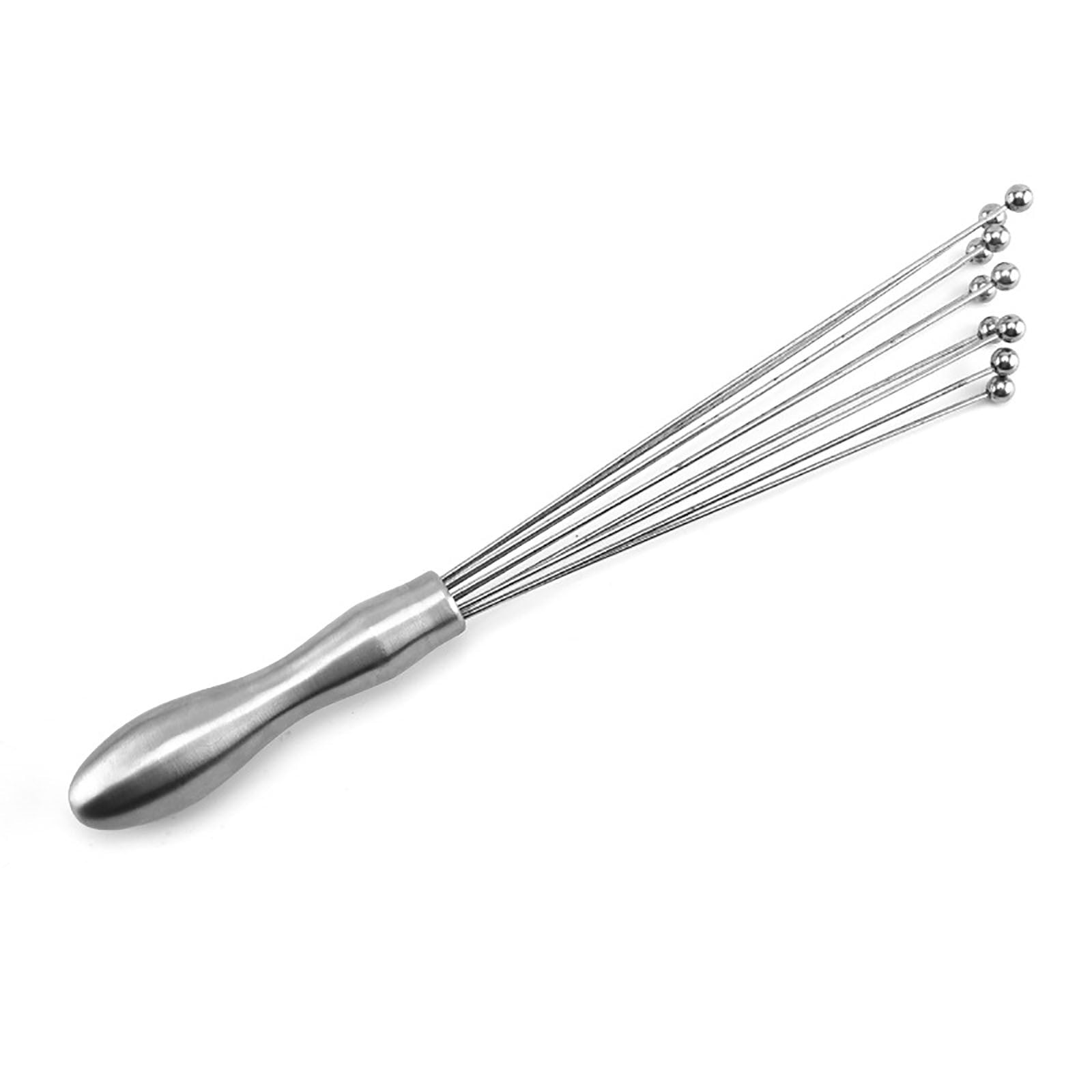 Egg Whisk,10" Stainless Steel Ball Whisk Egg Beater with Handle, Manual Mixers Whisk, Kitchen Tool for Baking Cooking A