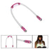 Rechargeable LED Neck Reading Light, 3 Modes Neck Reading Lamp, Hands Free Flexible Torch, U-Shaped LED Light with Soft Silicone Arms Comfortable Wear, for Camping Repairing Knitting Pink