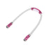 Rechargeable LED Neck Reading Light, 3 Modes Neck Reading Lamp, Hands Free Flexible Torch, U-Shaped LED Light with Soft Silicone Arms Comfortable Wear, for Camping Repairing Knitting Pink