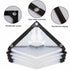 Clear Tarp Heavy Duty Tarp Cover Waterproof Tarpaulin with Grommets for Gardening Camping Traveling 39x39in, 2 Pcs
