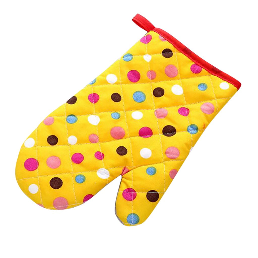 Poaug Oven Mitts on Sale Clearance 2Pc Oven Gloves Grill Gloves Slippery Cooking Gloves for Cooking Baking Grilling Yellow Z12-Hot Pink