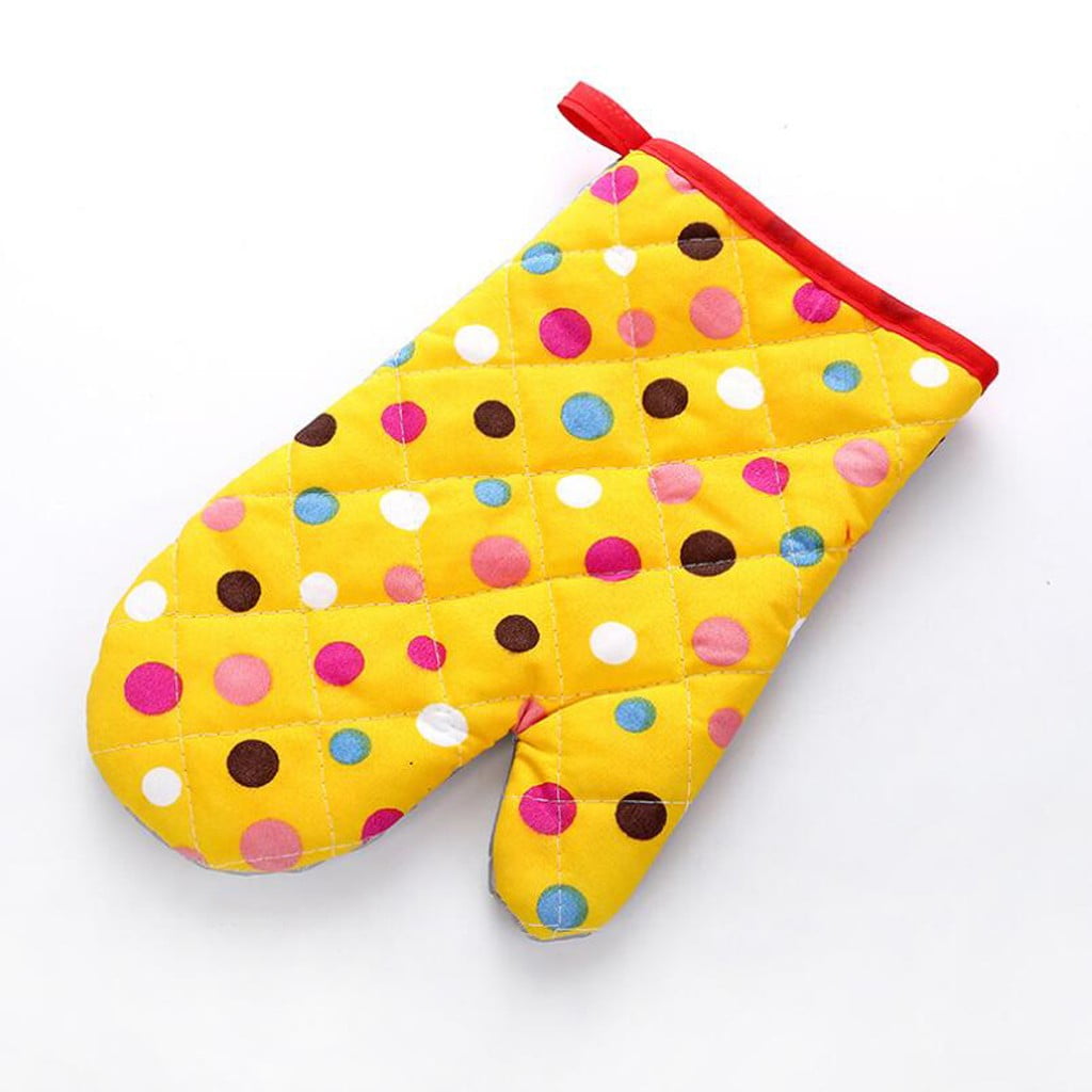 Poaug Oven Mitts on Sale Clearance 2Pc Oven Gloves Grill Gloves Slippery Cooking Gloves for Cooking Baking Grilling Yellow Z12-Hot Pink