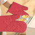 Chmadoxn 4 Pcs Oven Mitts and Pot Holders, Oven Glove High Heat Resistant 500 Degree, Long Oven Mitts with Recycled Cotton Infill and Silicone Non-Slip Surface for Baking, Kitchen, Cooking 11.8×6.7 in Gray