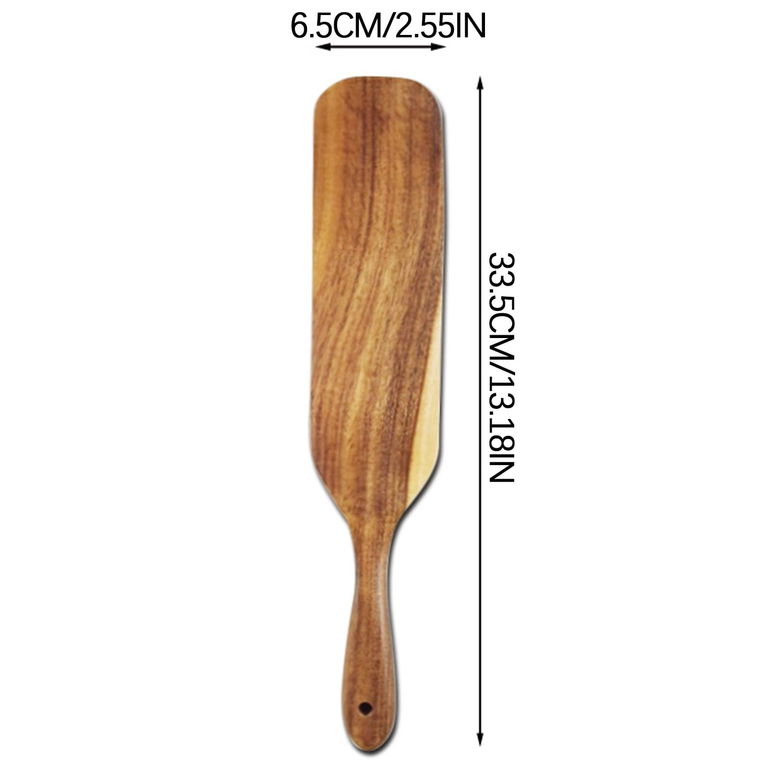 Kdkad Large Wooden Spoon, Wooden Spoon for Cooking, Large Wood Scoop Utensil, Kitchen Serving Scoop for Pot, Long Handle Spoon, Heavy Food Service Spoon, Mixing Spoon, Smooth Finish & Comfortable Grip As Show A