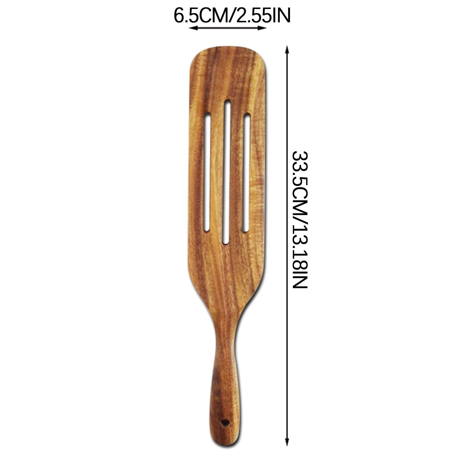 Kdkad Large Wooden Spoon, Wooden Spoon for Cooking, Large Wood Scoop Utensil, Kitchen Serving Scoop for Pot, Long Handle Spoon, Heavy Food Service Spoon, Mixing Spoon, Smooth Finish & Comfortable Grip As Show B