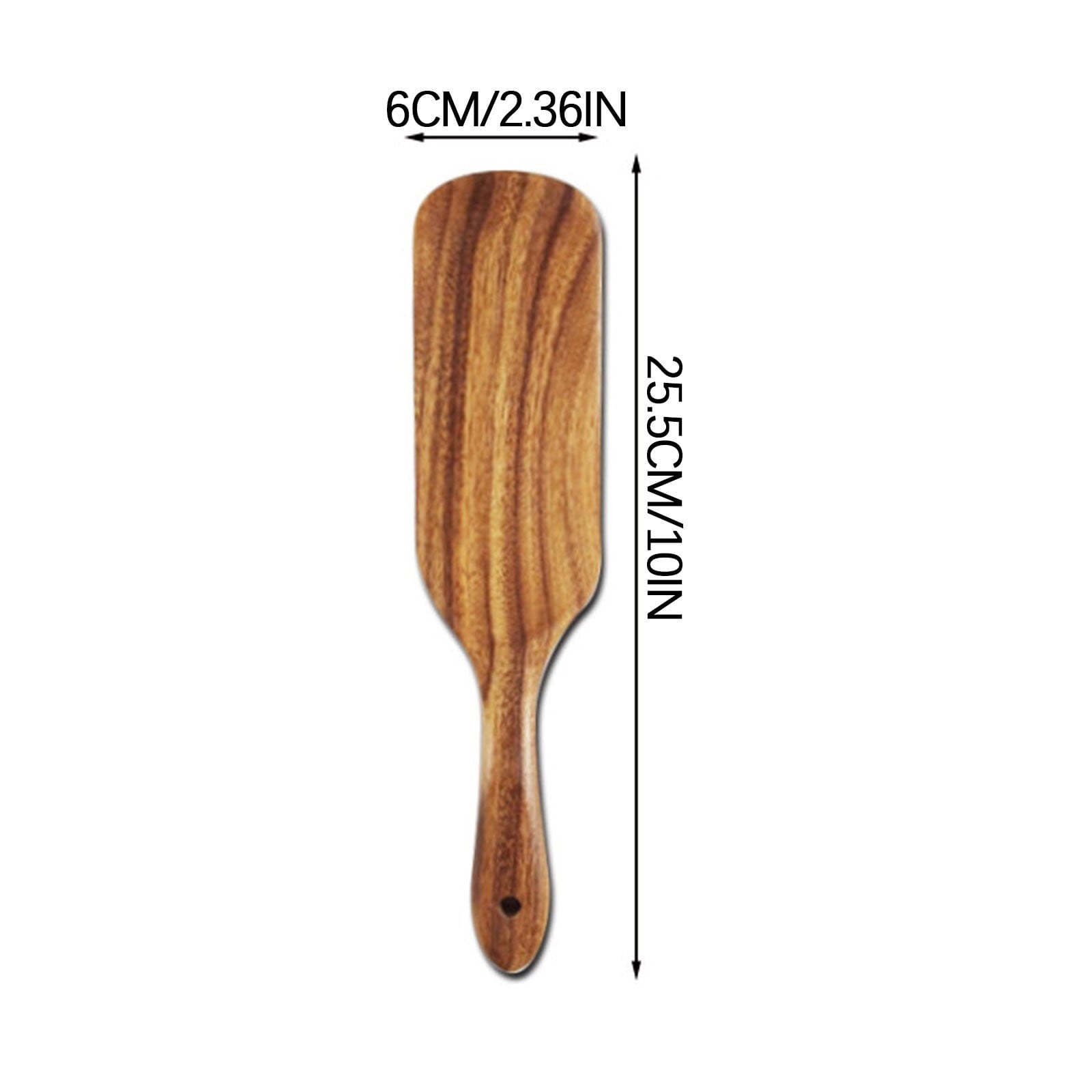 Kdkad Large Wooden Spoon, Wooden Spoon for Cooking, Large Wood Scoop Utensil, Kitchen Serving Scoop for Pot, Long Handle Spoon, Heavy Food Service Spoon, Mixing Spoon, Smooth Finish & Comfortable Grip As Show D